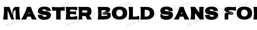 Master Bold Sans Font字体转换
